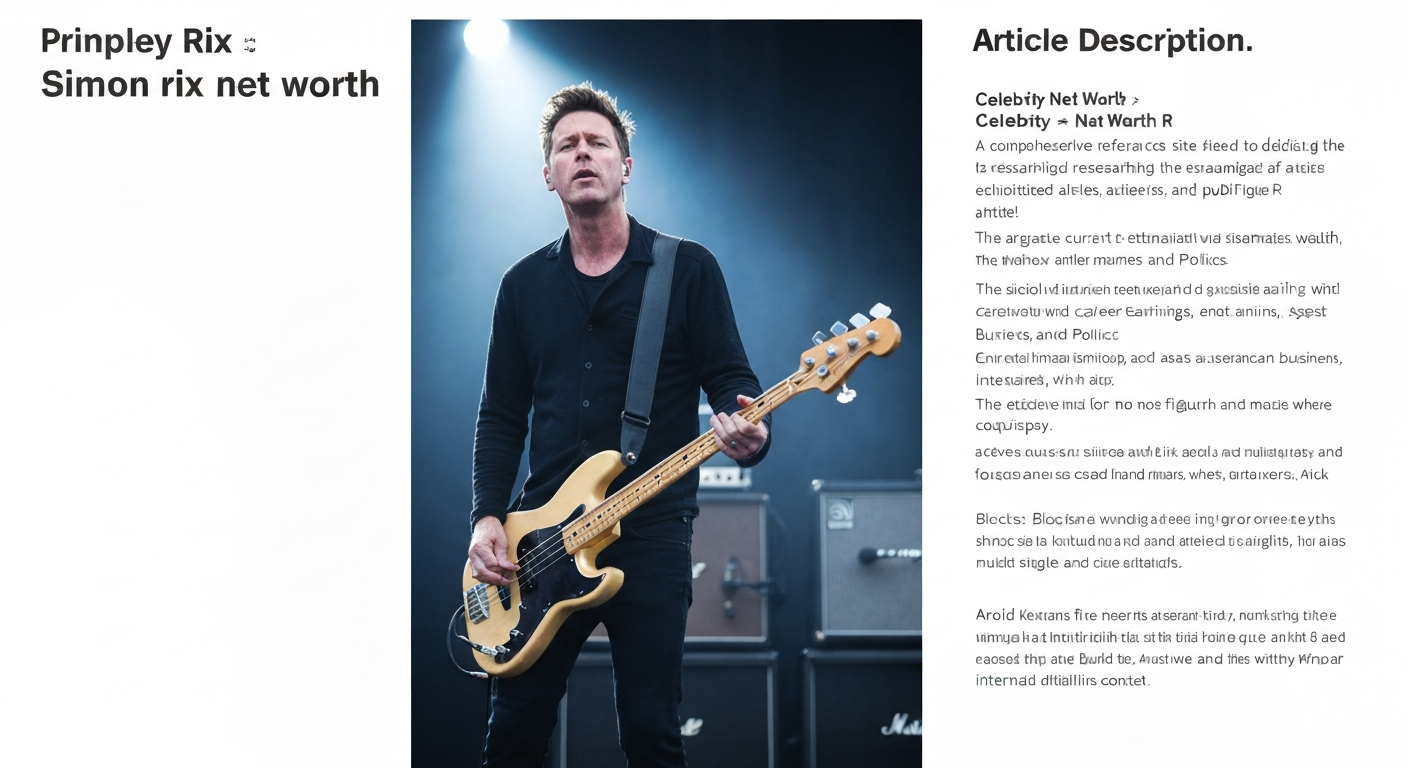 Simon Rix of Kaiser Chiefs playing bass on stage